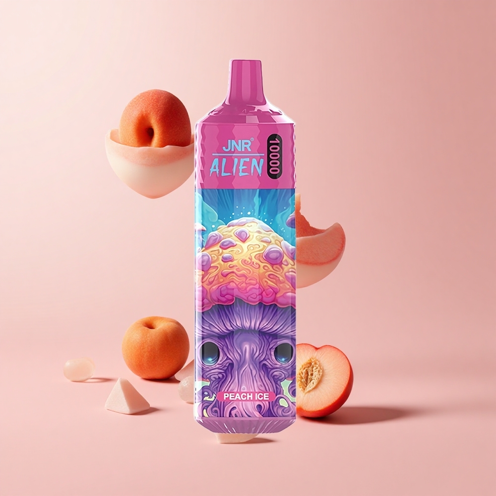 Peach Ice JNR Alien 10000 Puffs 850mAh RGB LED