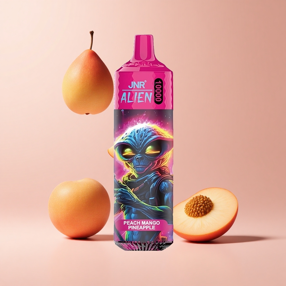 Peach Mango Pineapple JNR Alien 10000 Puffs 850mAh RGB Mesh