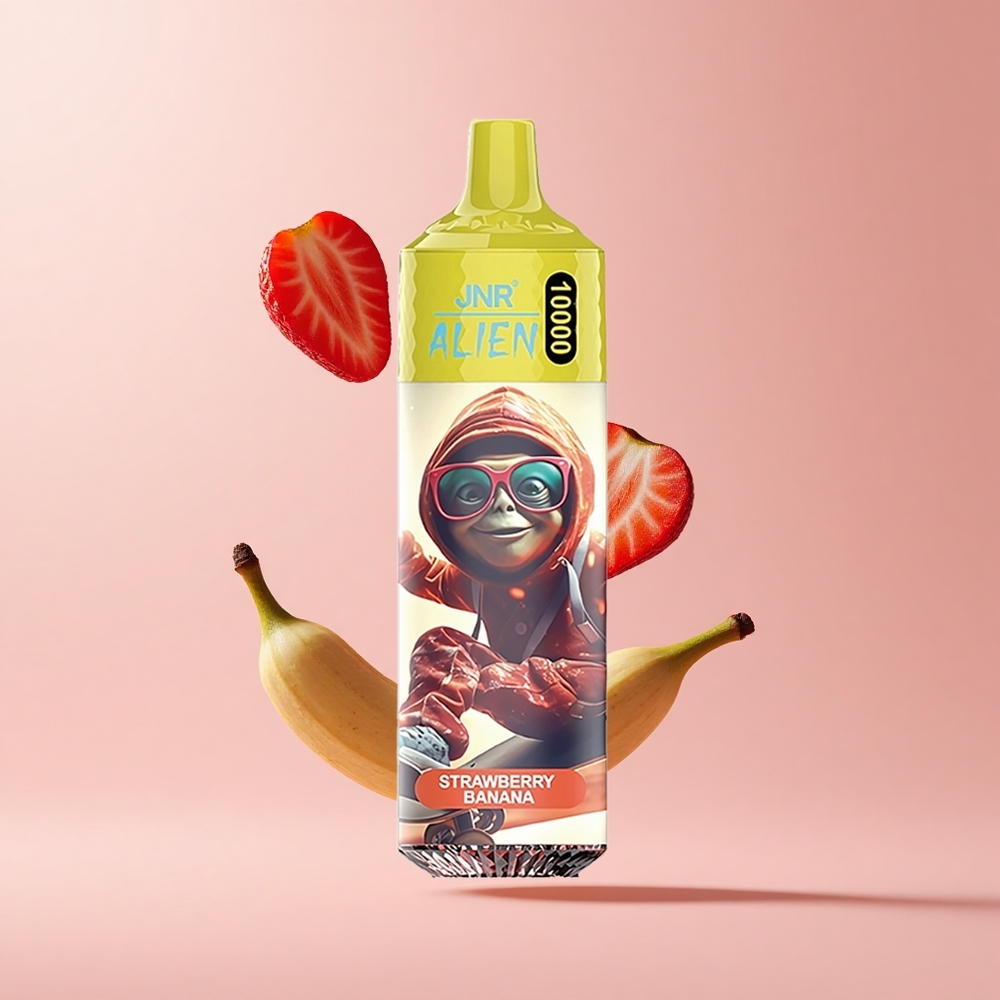 Strawberry Banana JNR Alien 10000 Puffs 850mAh RGB LED