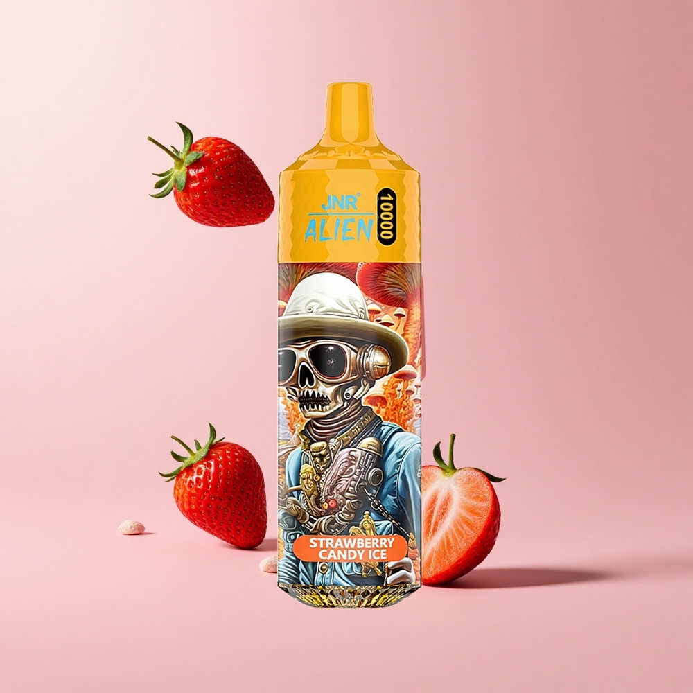 Strawberry Candy Ice JNR Alien 10000 Puffs 850mAh Type-C RGB