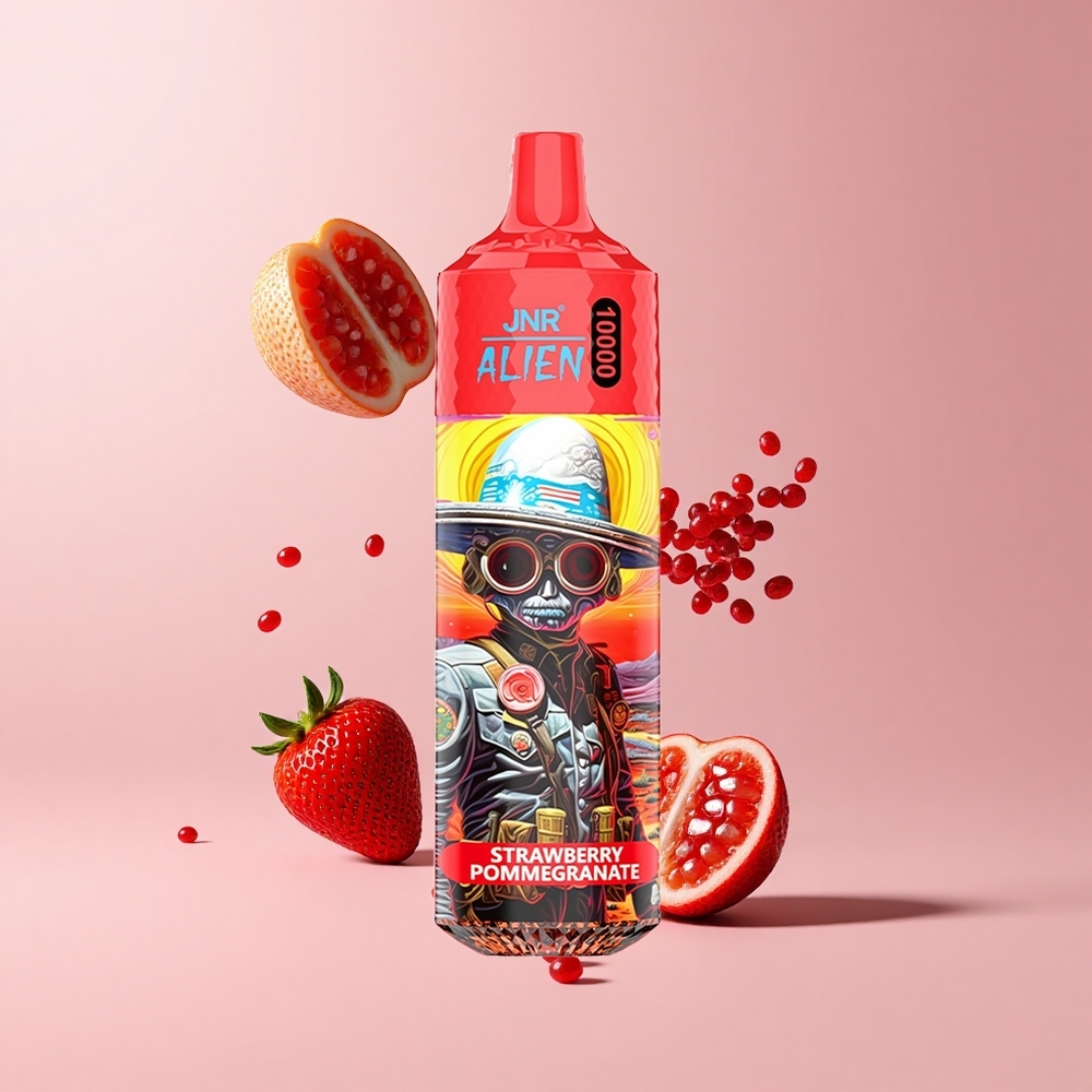 Strawberry Pomegranate JNR Alien 10000 Puffs 850mAh RGB LED
