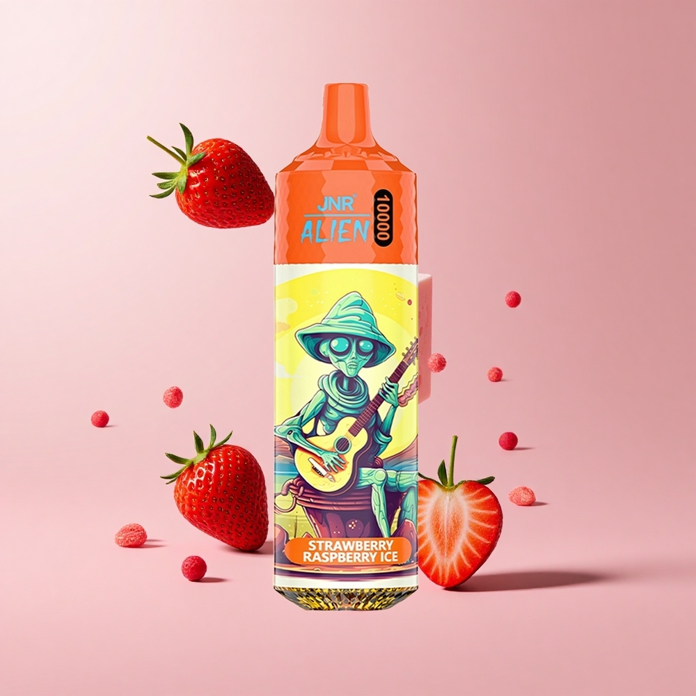 Strawberry Raspberry Ice JNR Alien 10000 Puffs 850mAh RGB LED