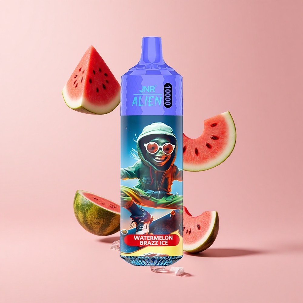 Watermelon Brazz Ice JNR Alien 10000 Puffs 850mAh RGB LED