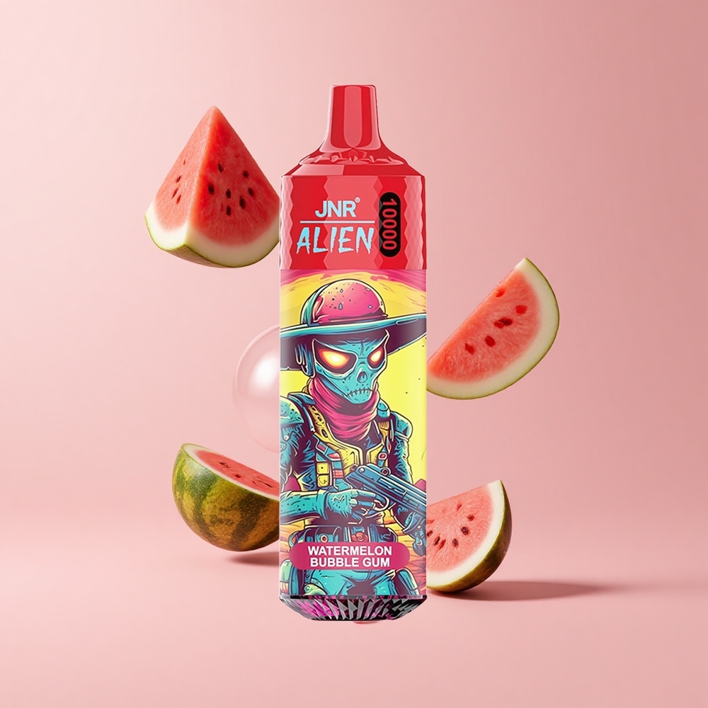 Watermelon Bubble Gum JNR Alien 10000 Puffs 850mAh RGB LED Type-C