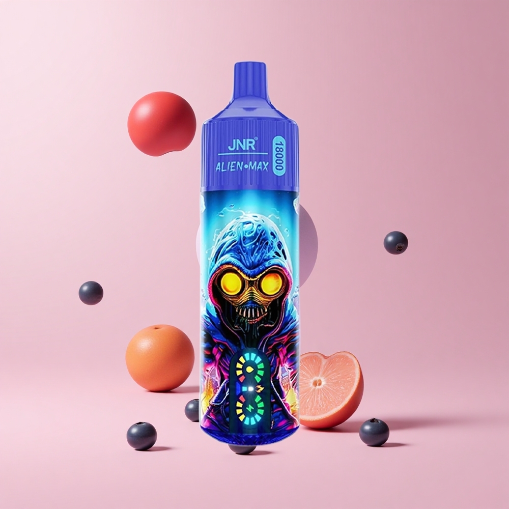 Blueberry Bubblegum JNR Alien Max 18000 Puffs Dual Mesh LED Disposable Vape