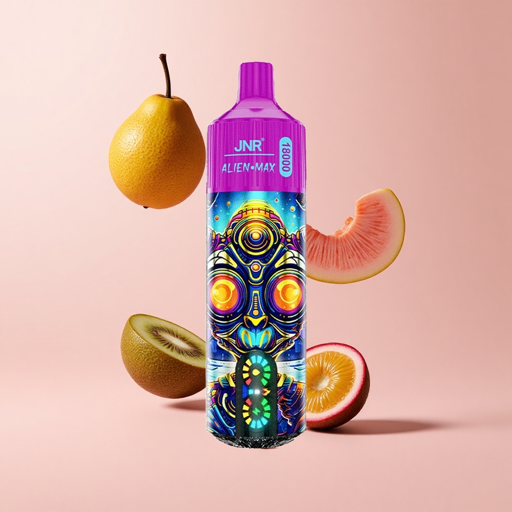 Kiwi Passion Fruit Guava JNR Alien Max 18000 Puffs Dual Mesh LED Display
