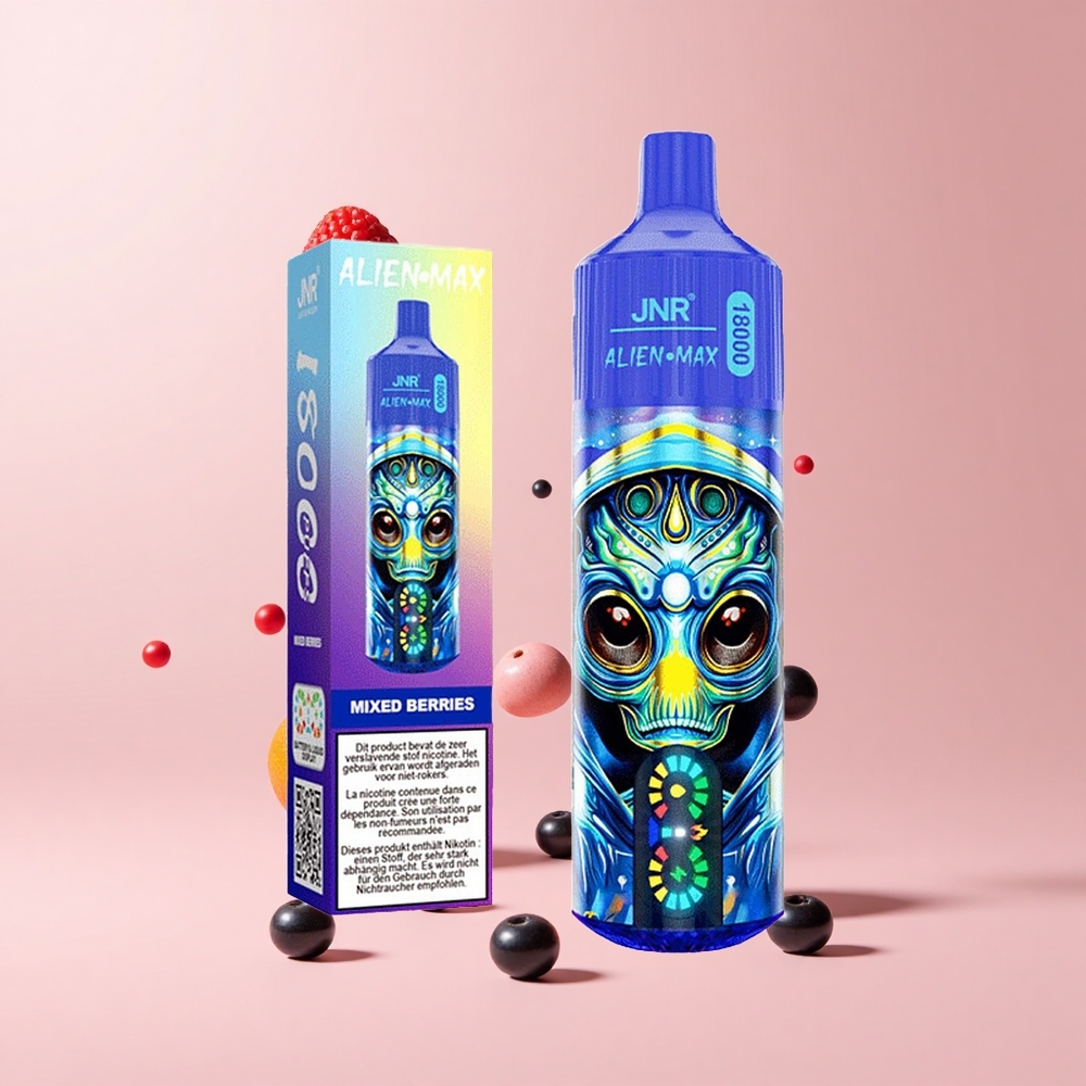 Mixed Berries JNR Alien Max 18000 Puffs Dual Mesh LED Display