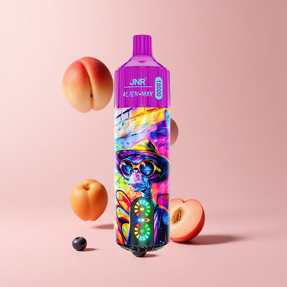Peach Blueberry Candy JNR Alien Max 18000 Puffs Dual Mesh LED