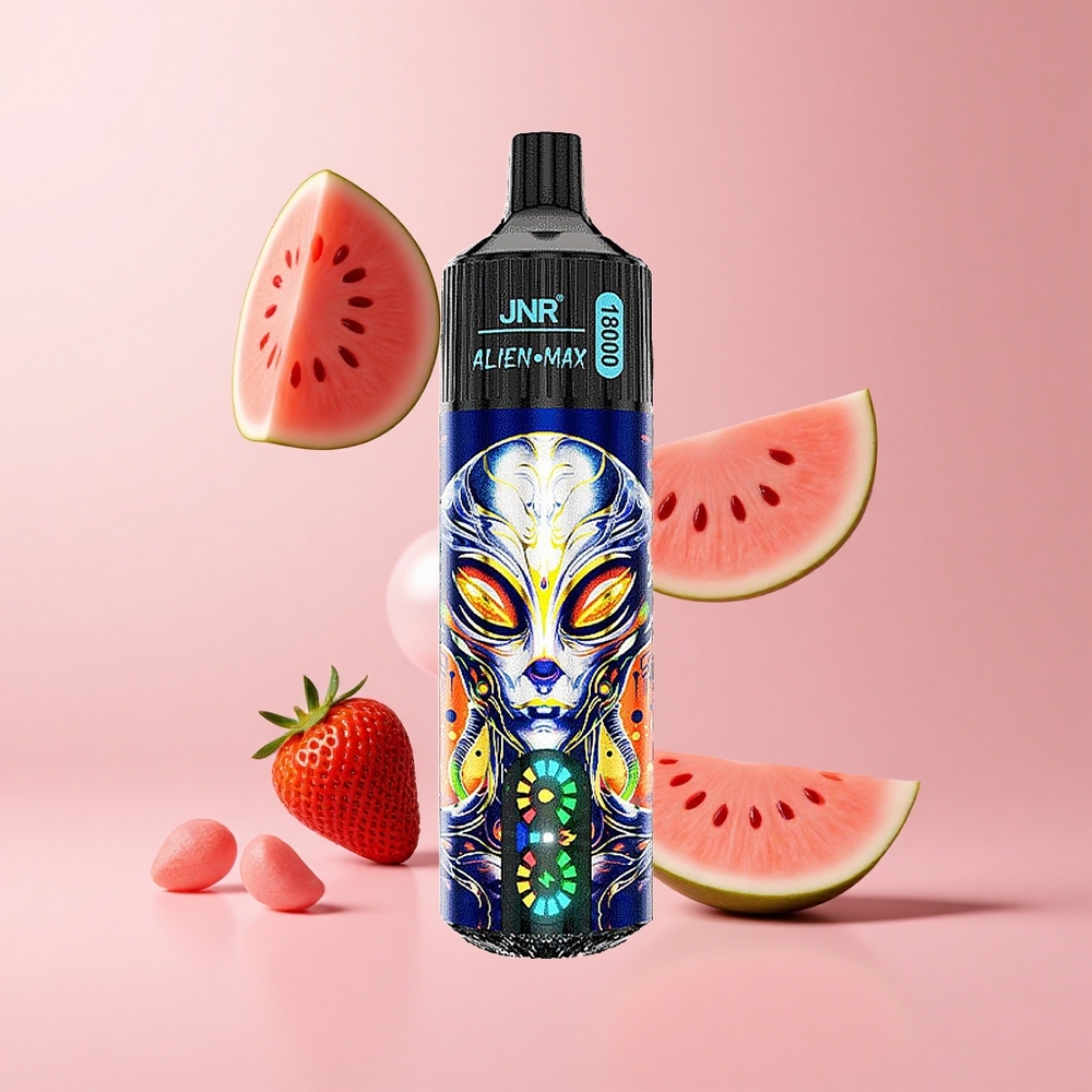Strawberry Watermelon Bubblegum JNR Alien Max 18000 Puffs Smart LED Dual Mesh