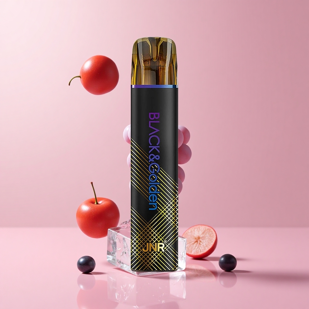 Grape Ice JNR Black&Golden 800 Puffs 550mAh TPD Disposable Vape