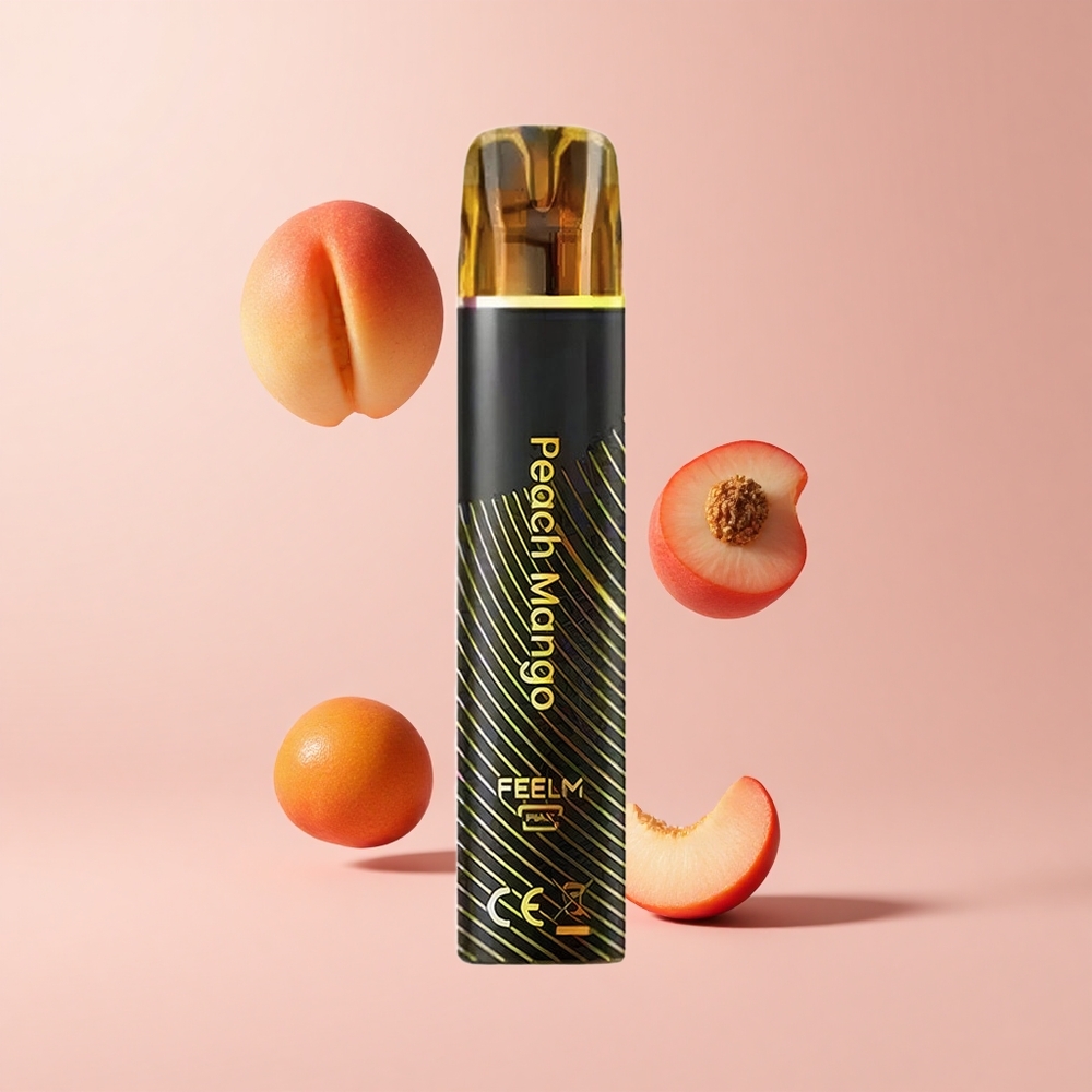 Peach Mango JNR Black&Golden 800 Puffs 2ml TPD Disposable Vape