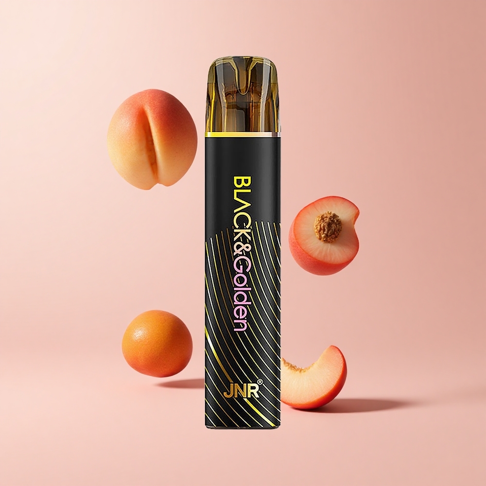 Peach Mango JNR Black&Golden 800 Puffs 2ml TPD Disposable Vape