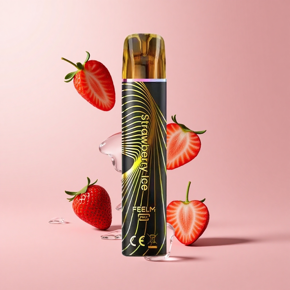 Strawberry Ice JNR Black&Golden 800 Puffs 550mAh Disposable Vape
