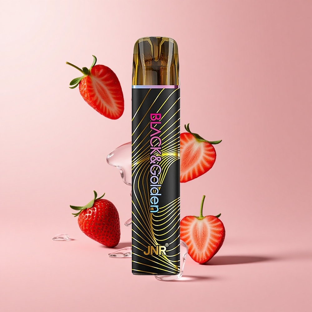 Strawberry Ice JNR Black&Golden 800 Puffs 550mAh Disposable Vape