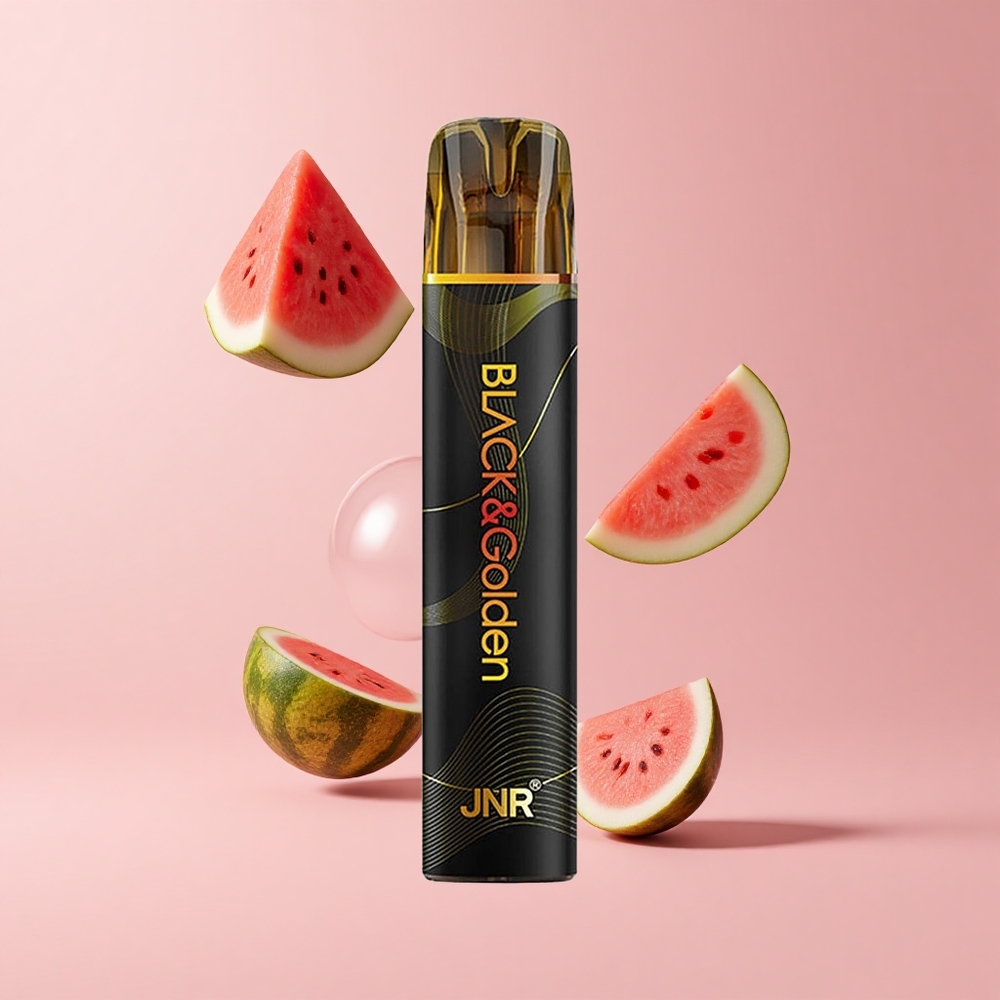 Watermelon Bubble Gum JNR Black&Golden 800 Puffs 550mAh Disposable Vape