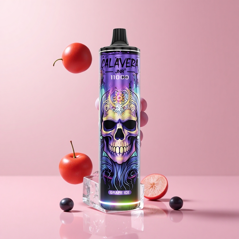 Grape Ice JNR Calavera 11000 Puffs 850mAh Mesh Disposable Vape