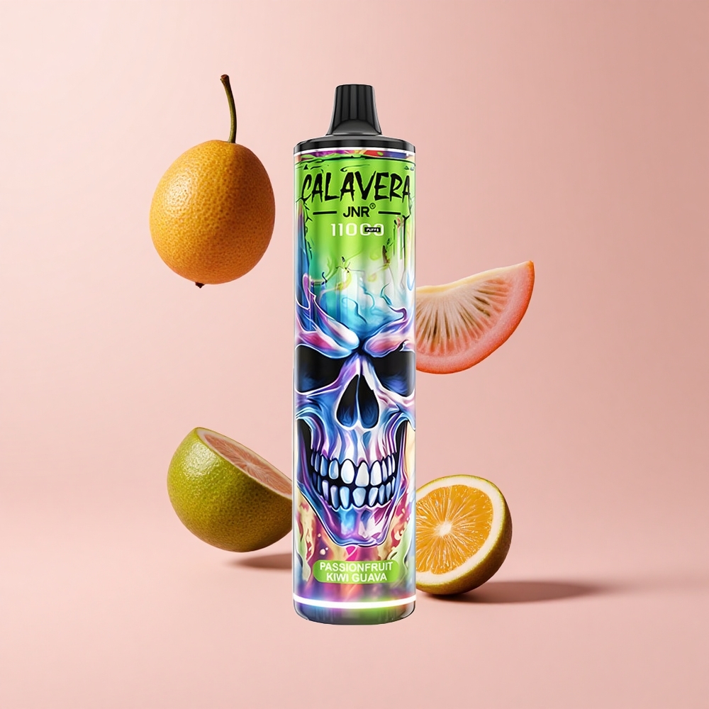 Passionfruit Kiwi Guava JNR Calavera 11000 Puffs 850mAh 21ml Mesh
