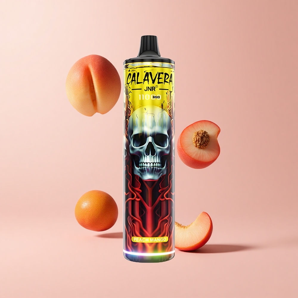 Peach Mango JNR Calavera 11000 Puffs 850mAh Mesh Disposable Vape