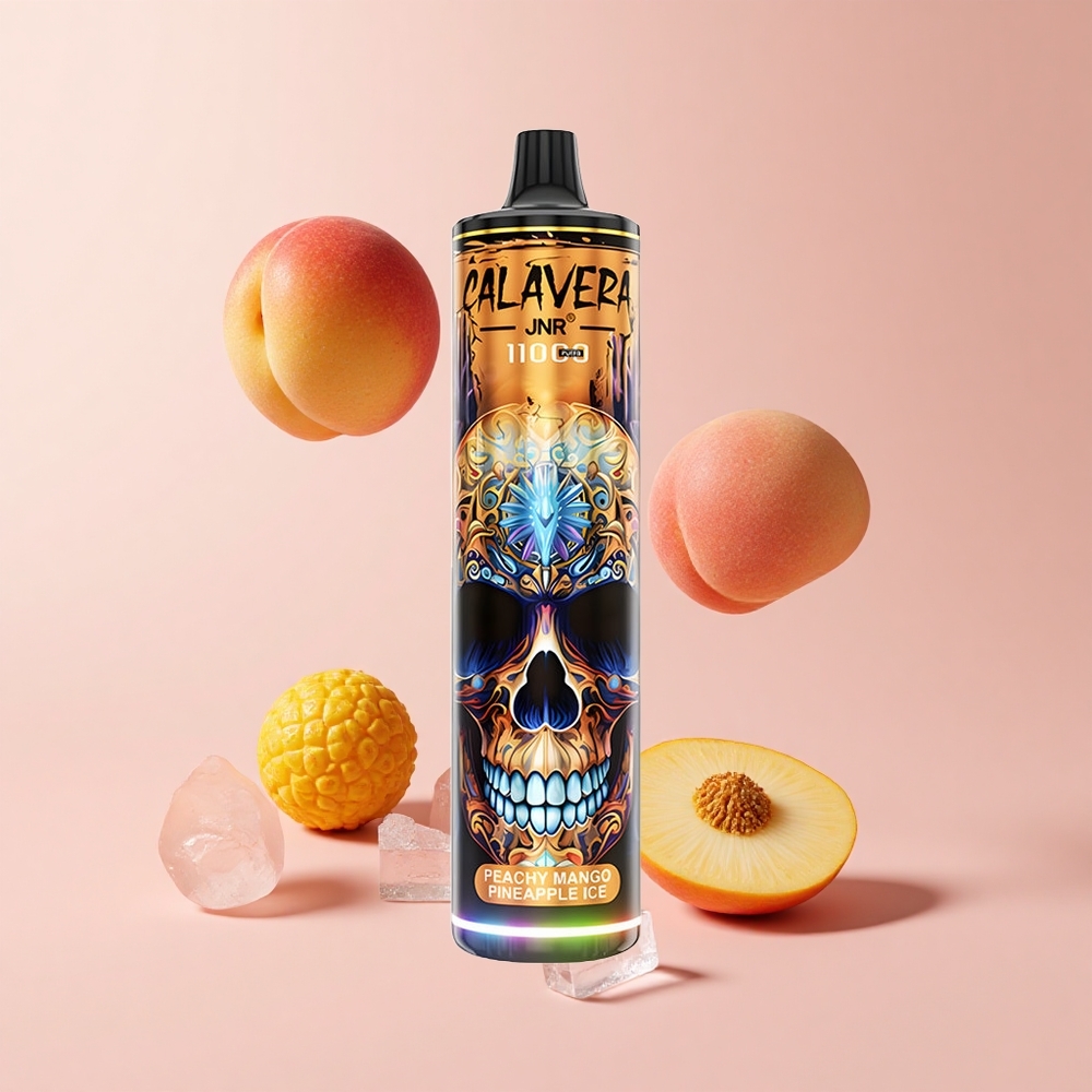 Peach Mango Pineapple Ice JNR Calavera 11000 Puffs 21ml Mesh 1.0ohm