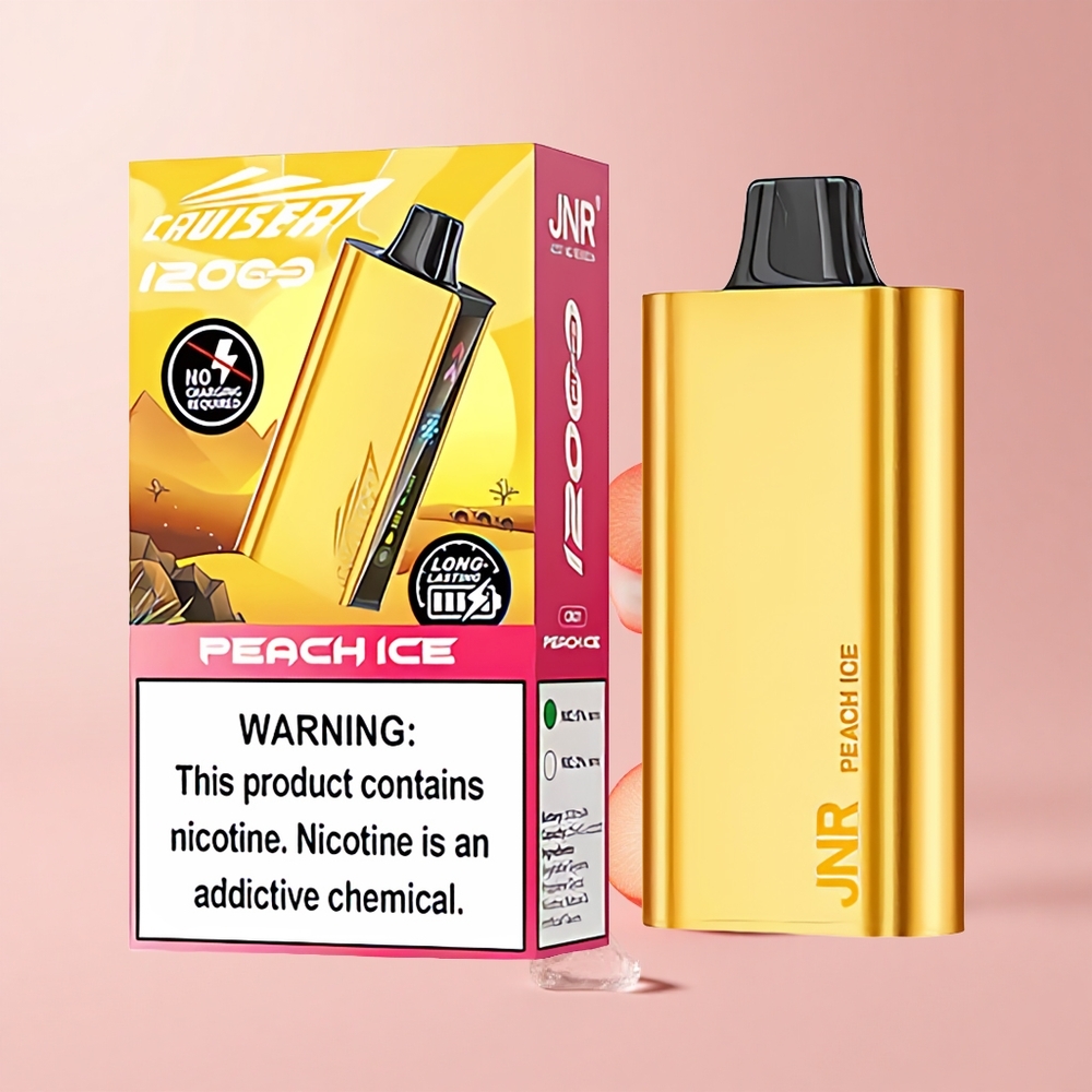 Peach Ice JNR Cruiser 12000 Puffs No-Charge 3500mAh Dual Mode