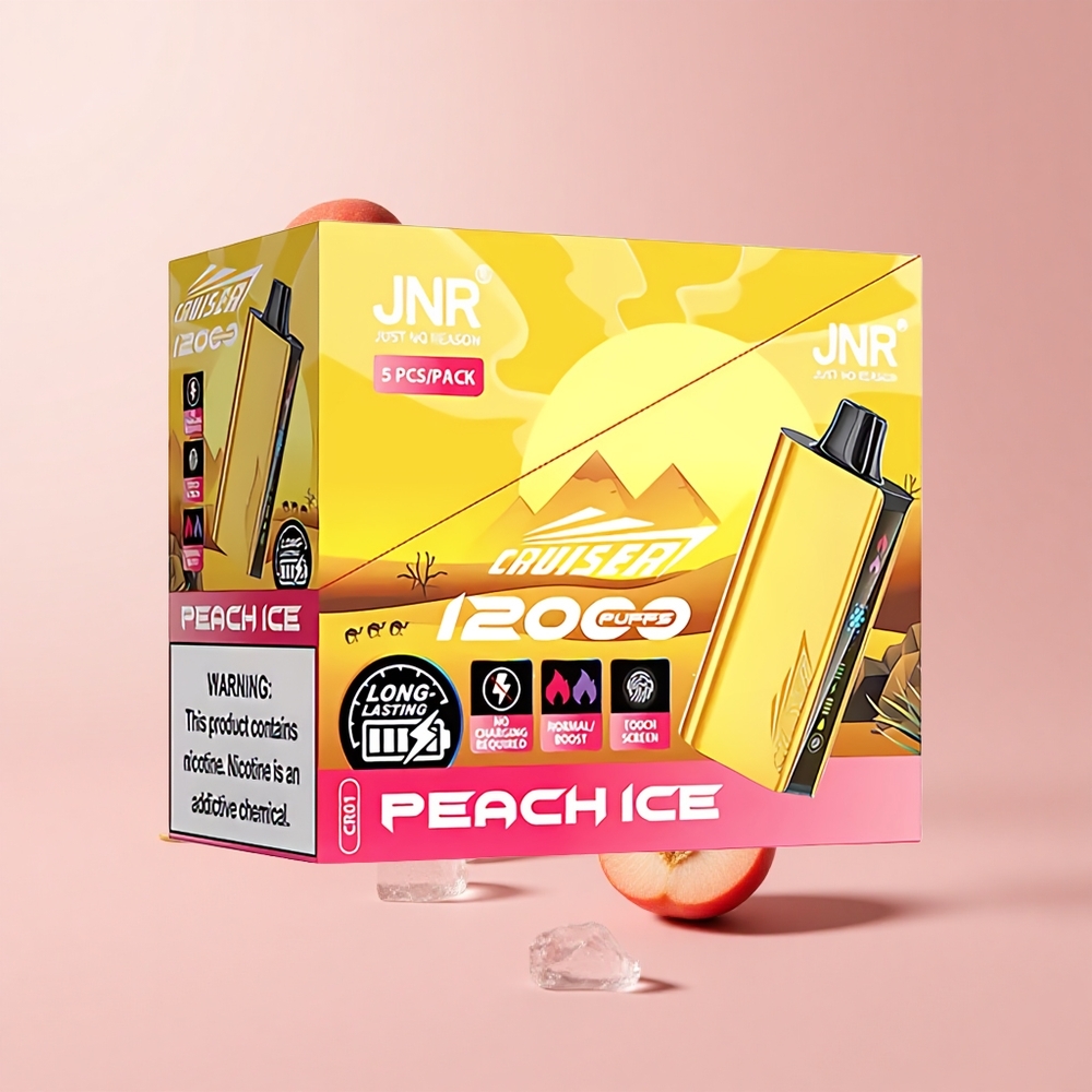 Peach Ice JNR Cruiser 12000 Puffs No-Charge 3500mAh Dual Mode