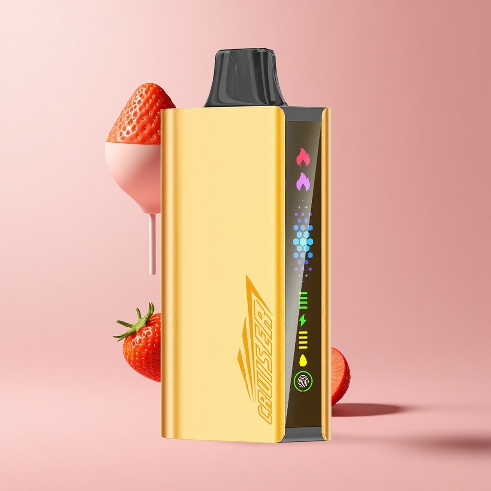 Strawberry JNR Cruiser 12000 Puffs No-Charge Aluminum Disposable Vape