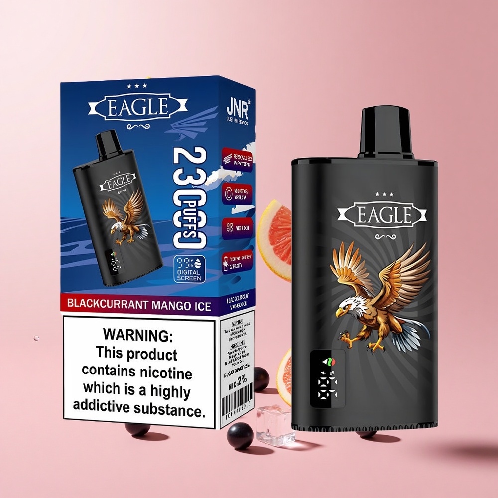 Blackcurrant Mango Ice JNR EAGLE Smart 23000 Puffs Digital Mesh Disposable Vape