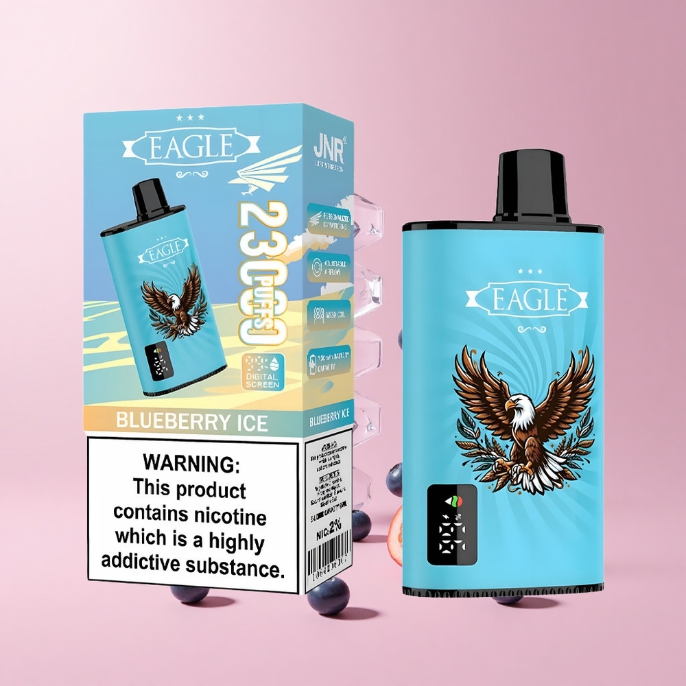 Blueberry Ice JNR EAGLE Smart 23000 Puffs Digital Screen Adjustable Airflow