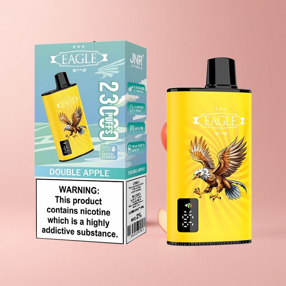 Double Apple JNR EAGLE Smart 23000 Puffs Digital Airflow Disposable Vape