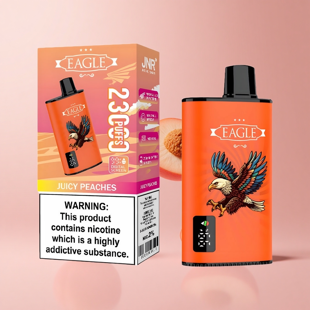Juicy Peaches JNR EAGLE Smart 23000 Puffs Digital Screen Adjustable Airflow