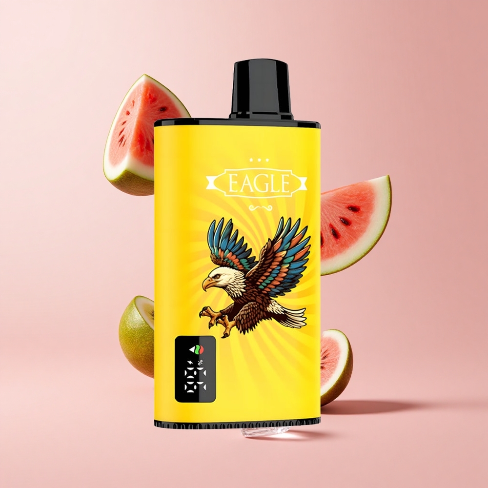 Kiwi Watermelon Ice JNR EAGLE Smart 23000 Puffs Digital Airflow Disposable Vape