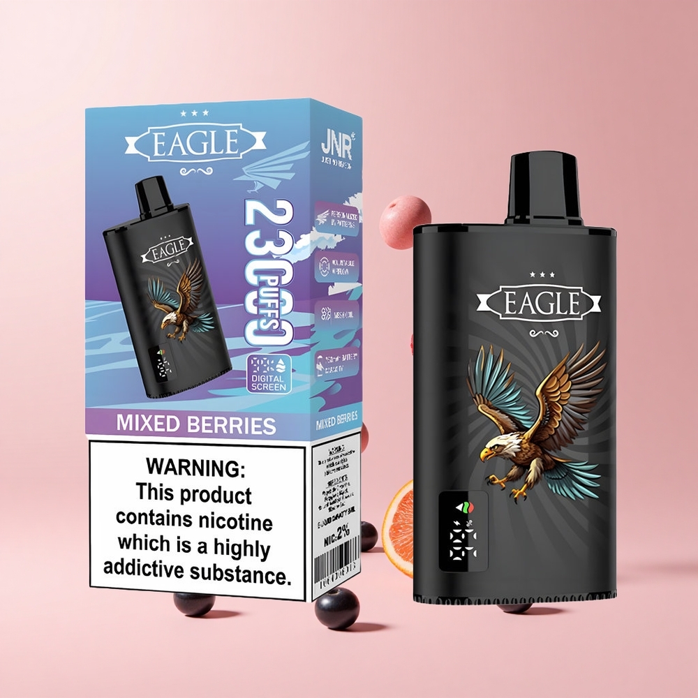 Mixed Berries JNR EAGLE Smart 23000 Puffs Digital Screen Adjustable Airflow