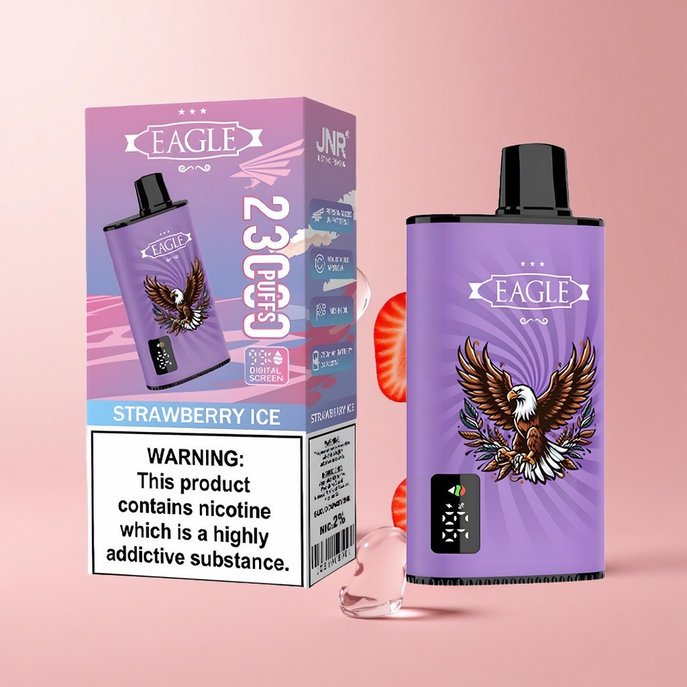 Strawberry Ice JNR EAGLE Smart 23000 Puffs Digital Mesh Airflow