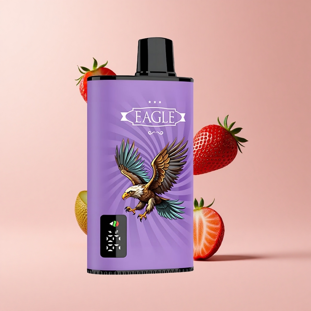 Strawberry Kiwi JNR EAGLE Smart 23000 Puffs Digital Airflow Disposable Vape