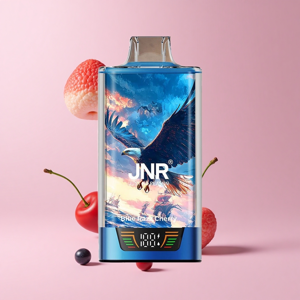 Blue Razz Cherry JNR Falcon Pro 28000 30ml 5% Nicotine Smart Display