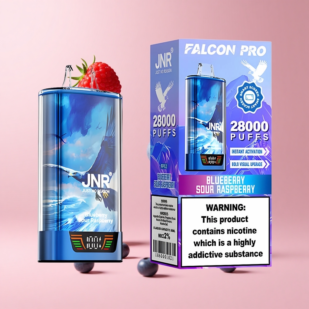 Blueberry Sour Raspberry JNR Falcon Pro 28000 30ml 5% Nicotine Smart Display