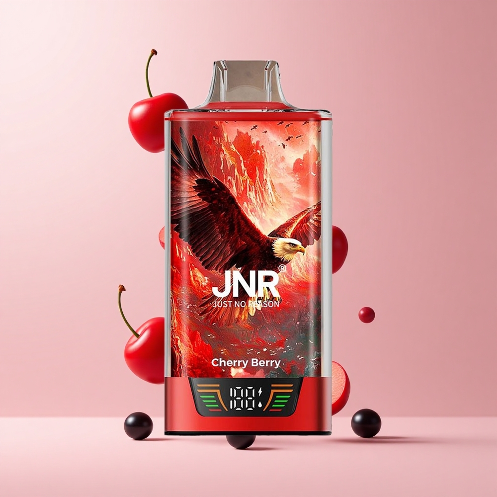 Cherry Berry JNR Falcon Pro 28000 30ml 950mAh 5% Nicotine Smart Display Dual Mesh