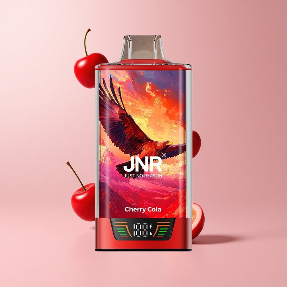 Cherry Cola JNR Falcon Pro 28000 30ml 5% Nicotine Smart Display Disposable Vape