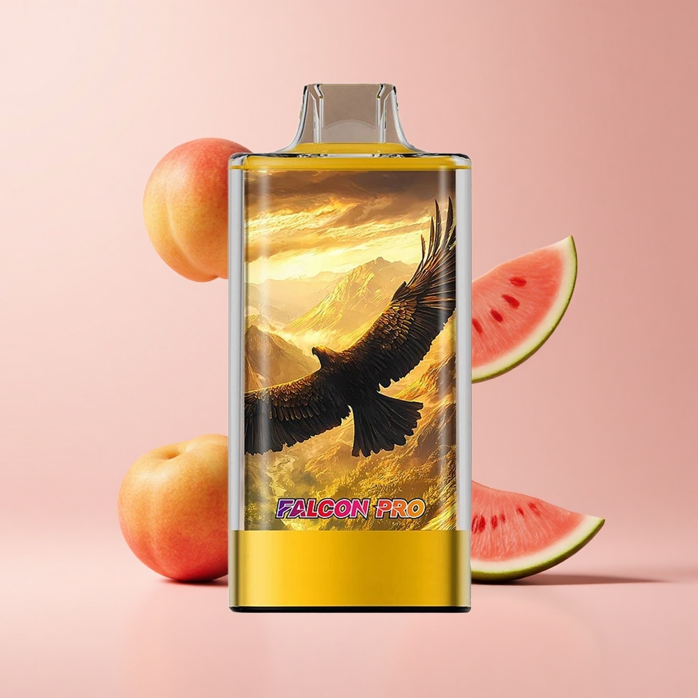 Peach Mango Watermelon JNR Falcon Pro 28000 30ml 5% Nicotine Smart Display Disposable Vape