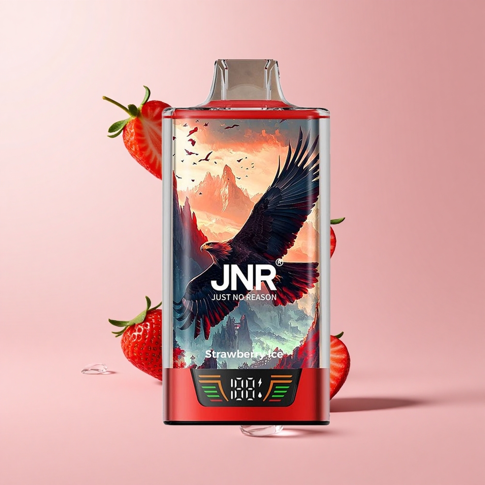 Strawberry Ice JNR Falcon Pro 28000 30ml 5% Nicotine Smart Display Dual Mesh