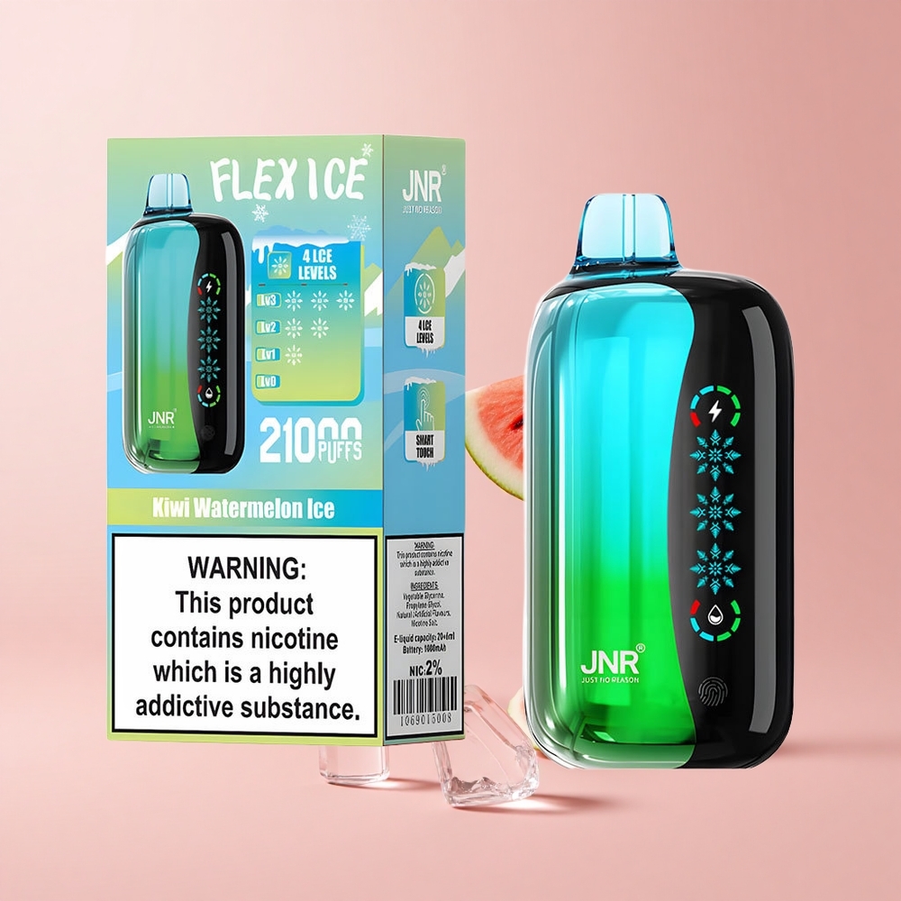Kiwi Watermelon Ice JNR Flex 21000 Puffs Ice Adjustable Touch Screen