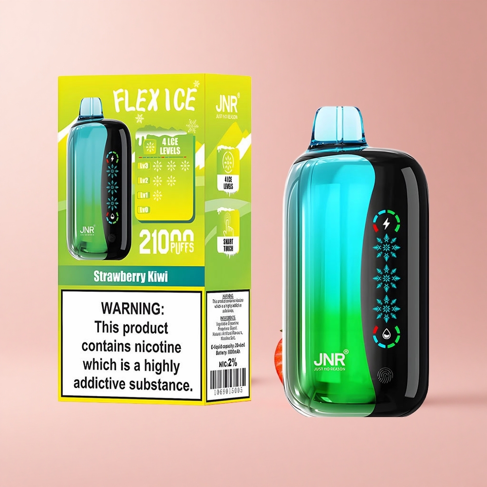 Strawberry Kiwi JNR Flex 21000 Puffs Ice Adjustable Airflow
