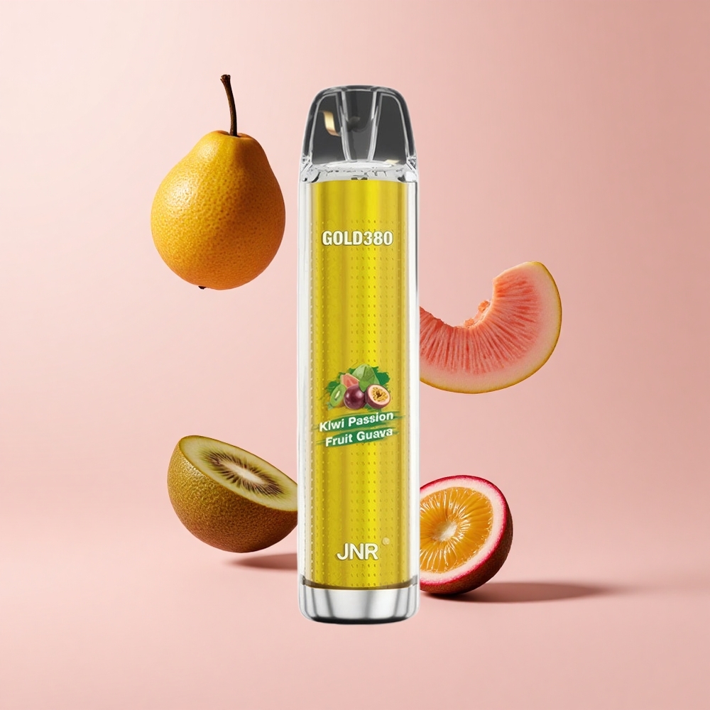 Kiwi Passion Fruit Guava JNR Glod380 6000 Puffs 1500mAh 1.0ohm Mesh