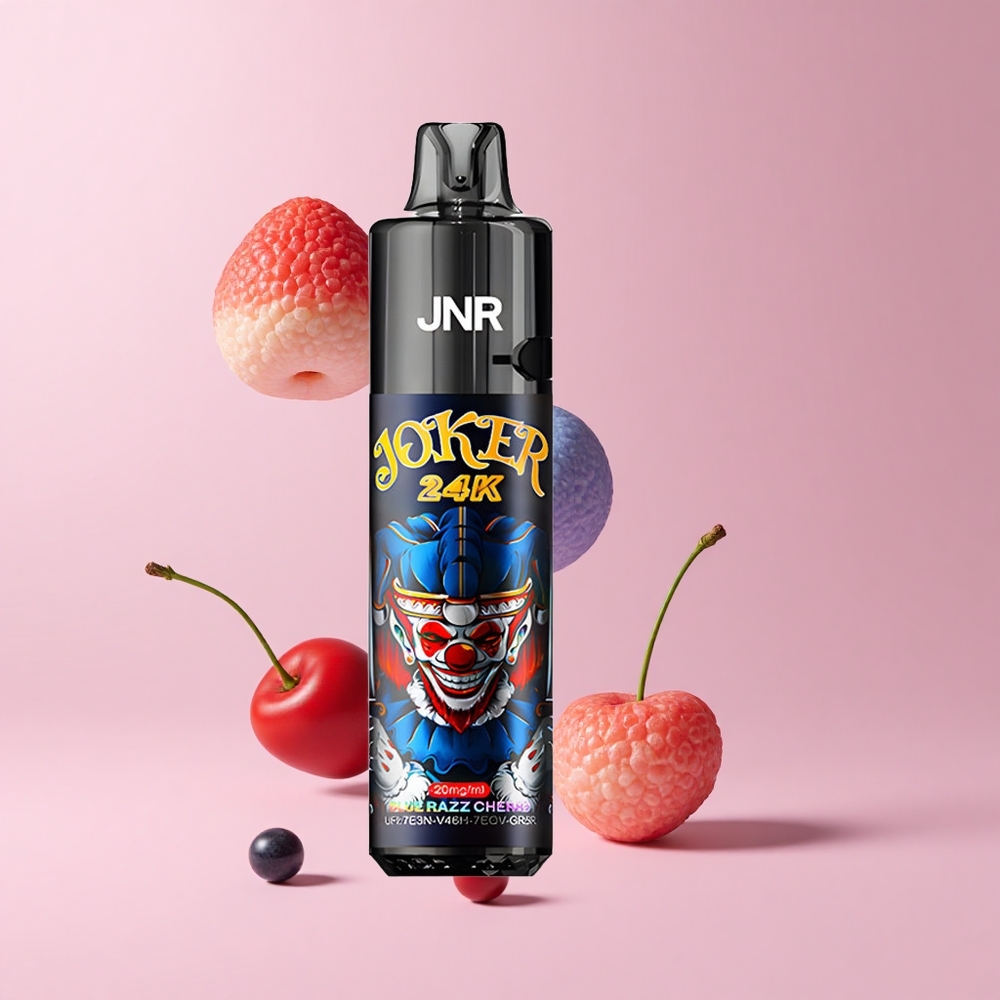 Blue Razz Cherry JNR Joker 24K Puffs 2+10ml Refillable 800mAh TPD