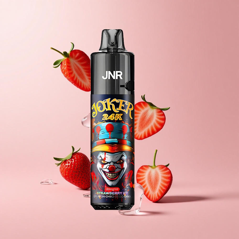 Strawberry Ice JNR Joker 24K Puffs Refillable 800mAh TPD