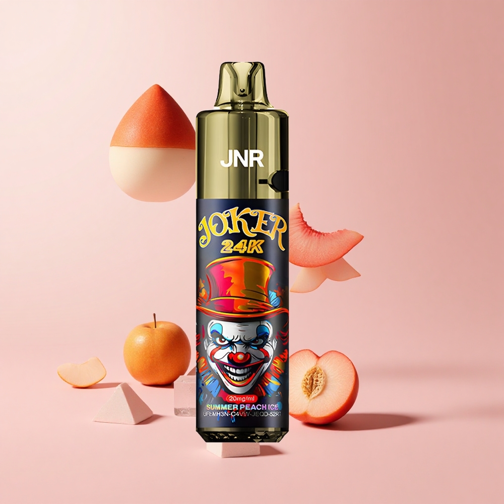 Summer Peach Ice JNR Joker 24K Puffs Refillable 800mAh Disposable Vape