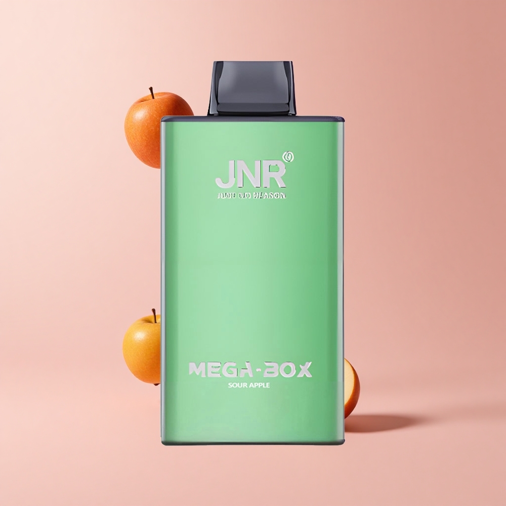 Sour Apple JNR Mega Box 25000 Puffs 30ml Dual Mesh Disposable Vape