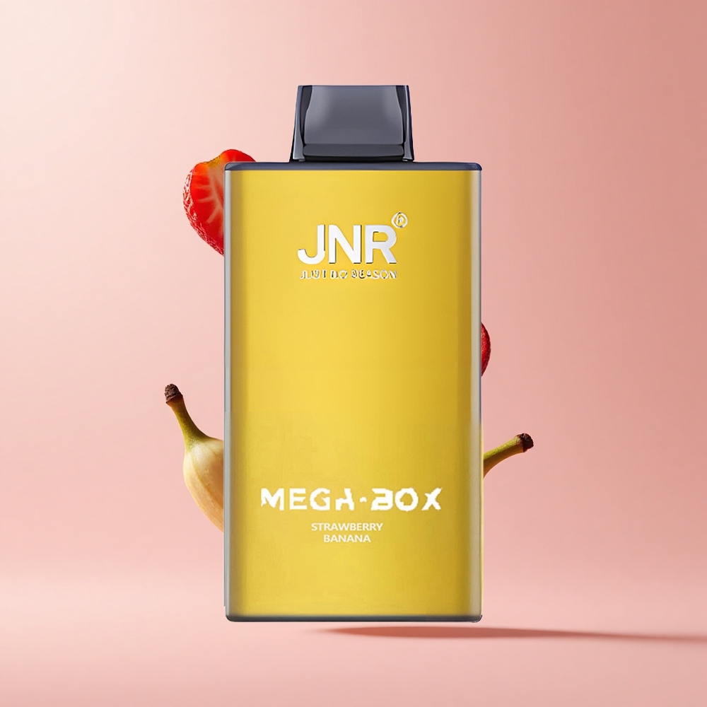 Strawberry Banana JNR Mega Box 25000 Puffs 30ml Dual Mesh Disposable Vape