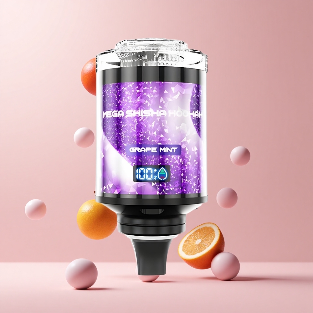 Grape Mint JNR Mega Shisha 100K Desktop 2200mAh Airflow