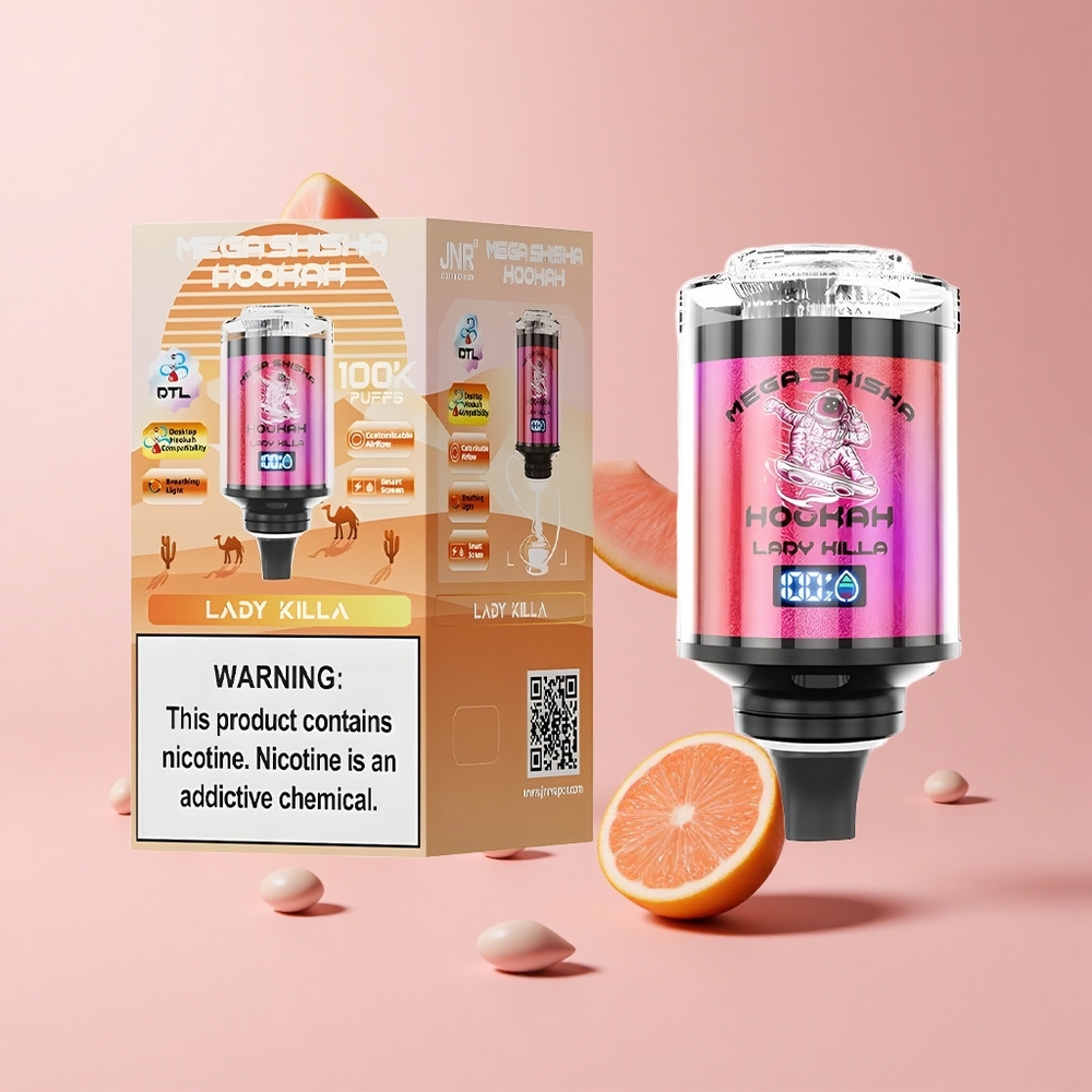 Lady Killa JNR Mega Shisha Hookah 100K 70.2mm Type-C 2200mAh
